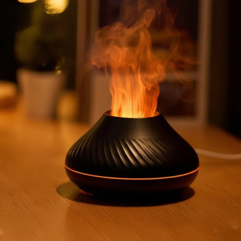 Humidificateur d’huile USB avec flamme LED multicolore - Image 5