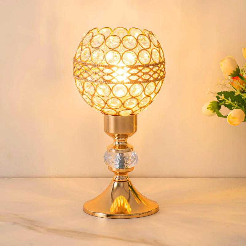 Lampe de bureau LED design cristal avec USB - Image 5