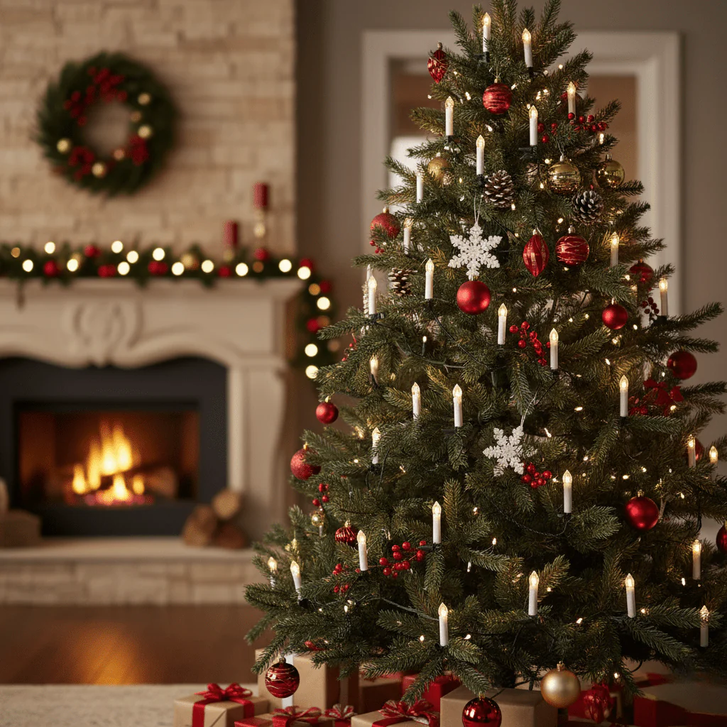 Bougies LED de Noël sans flamme (lot) - Image 2