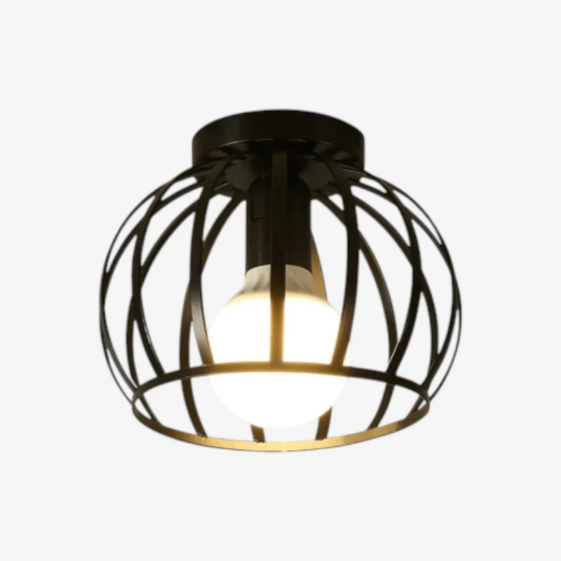 Plafonnier LED rond intérieur en métal