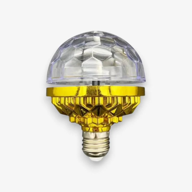 Ampoule LED ronde multicolore rotative