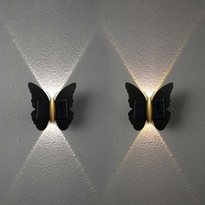 Lampe murale solaire papillon avec capteur de mouvement - Image 4
