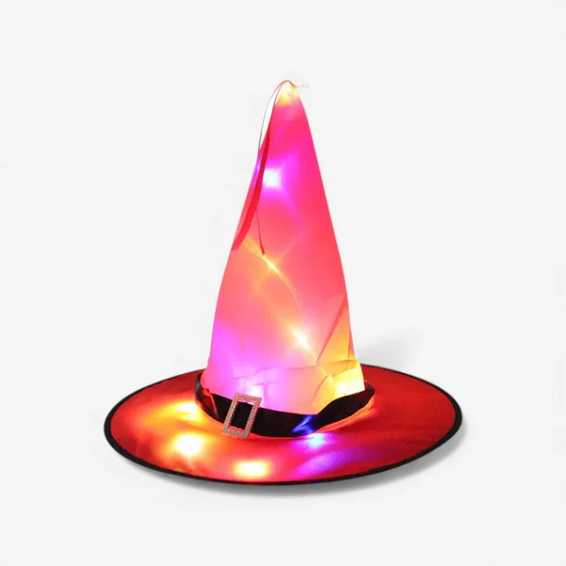 Chapeau de sorcière LED étoiles pour Halloween - Image 3