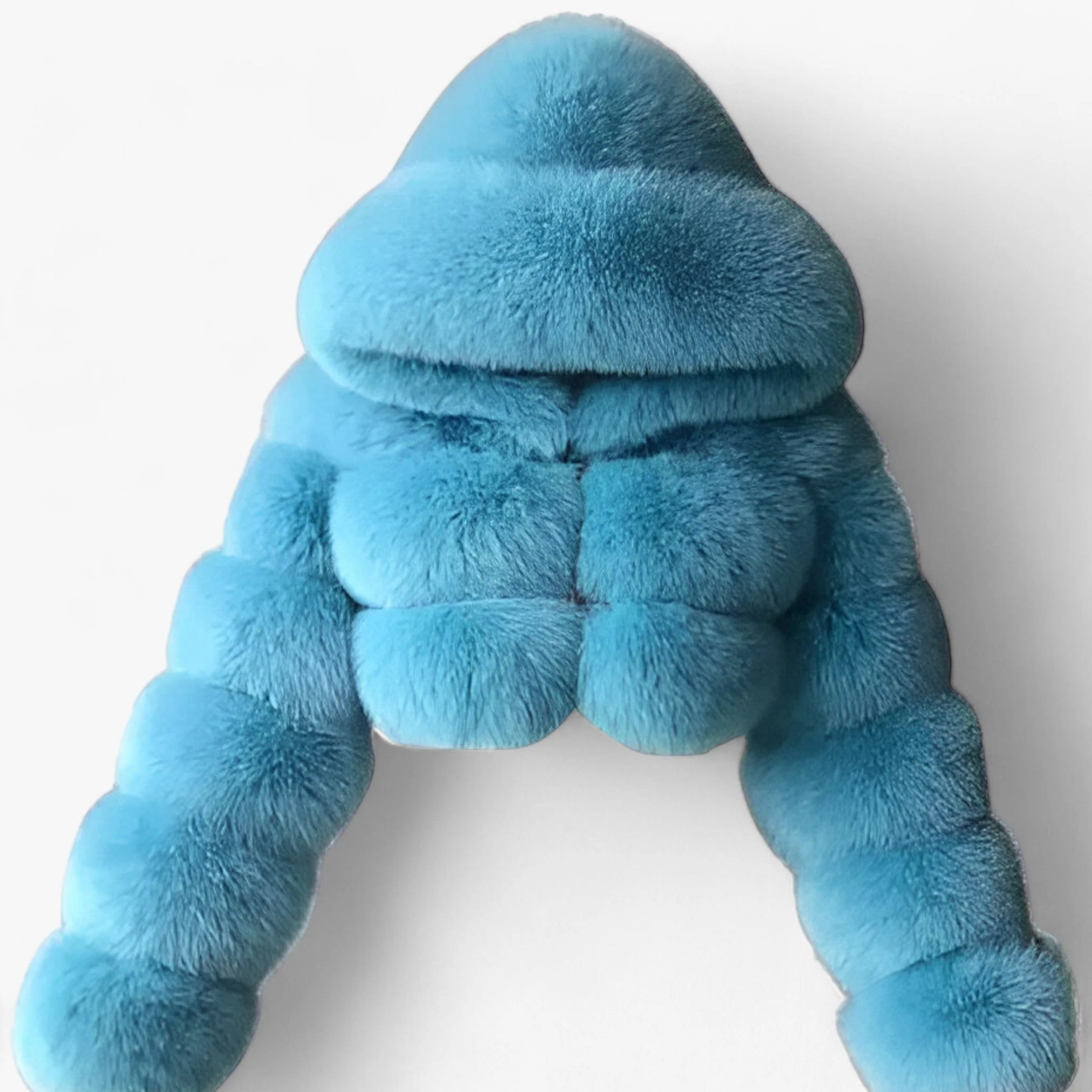 Manteau élégant à capuche et manches longues avec fermeture éclair - Image 4