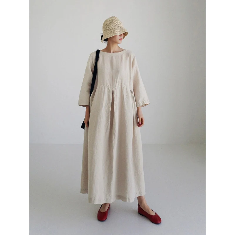 Robe longue femme coupe décontractée fluide - Image 6