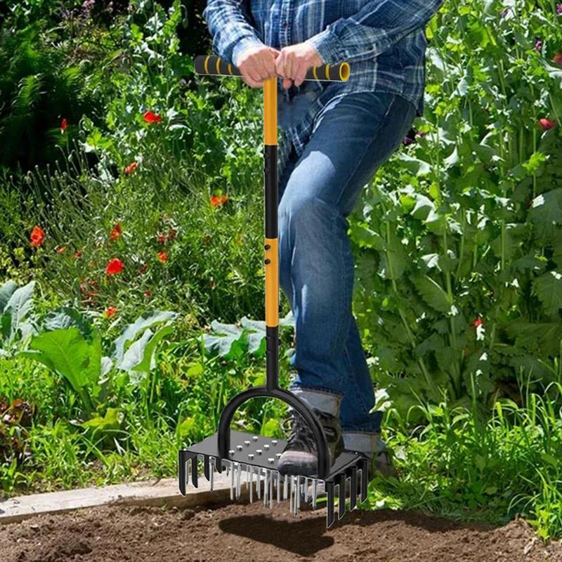 Aérateur de pelouse manuel avec manche - Image 4