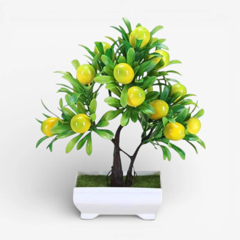 GreenLeaf – Plante de table artificielle en forme de bonsaï fruité - Image 3