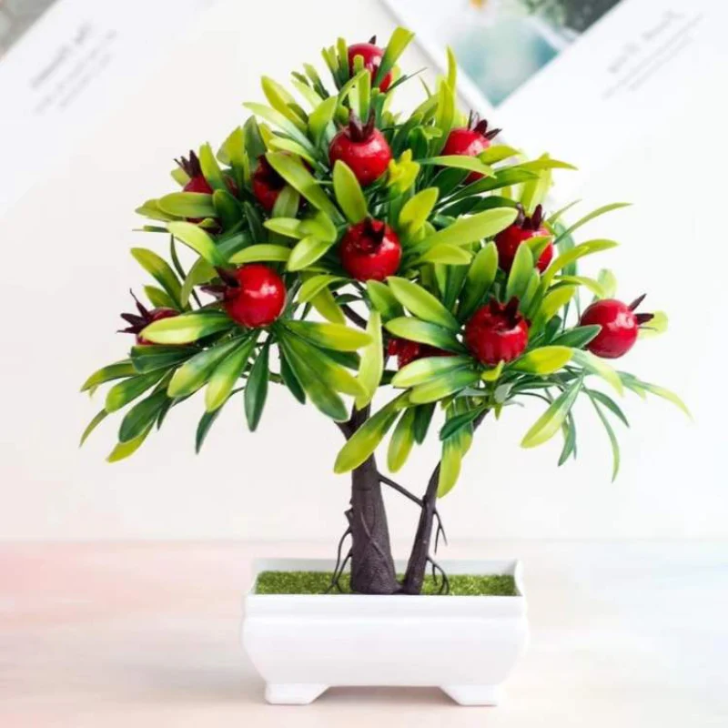GreenLeaf – Plante de table artificielle en forme de bonsaï fruité - Image 8