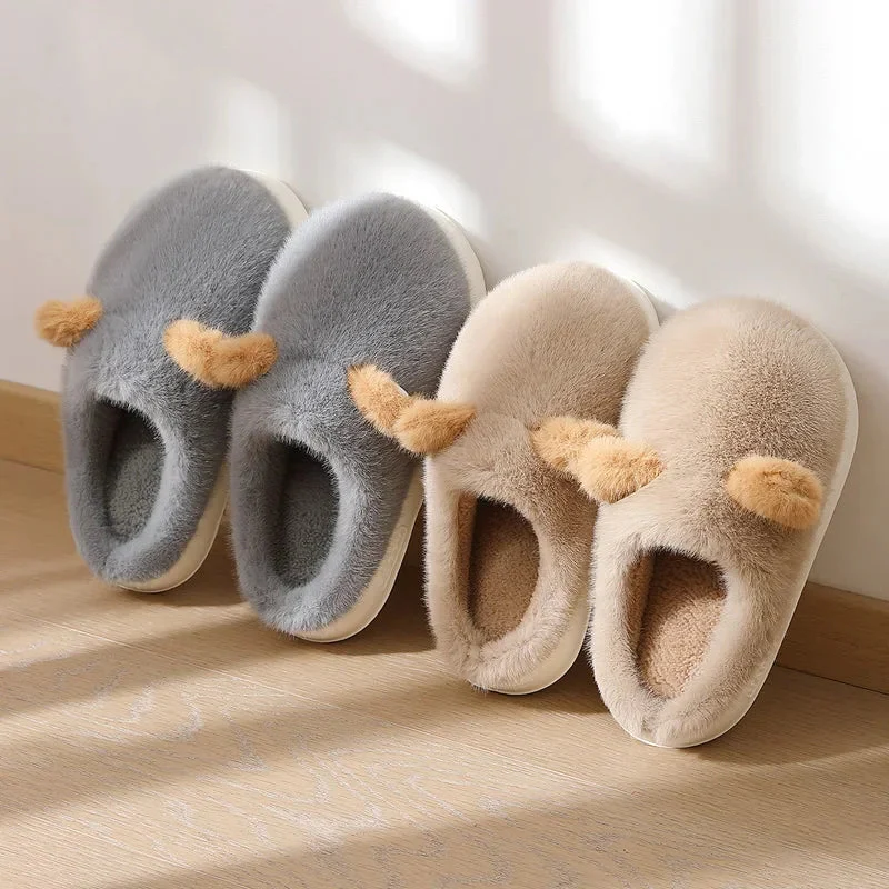 Chaussons femme moelleux doublure fourrure - Image 3