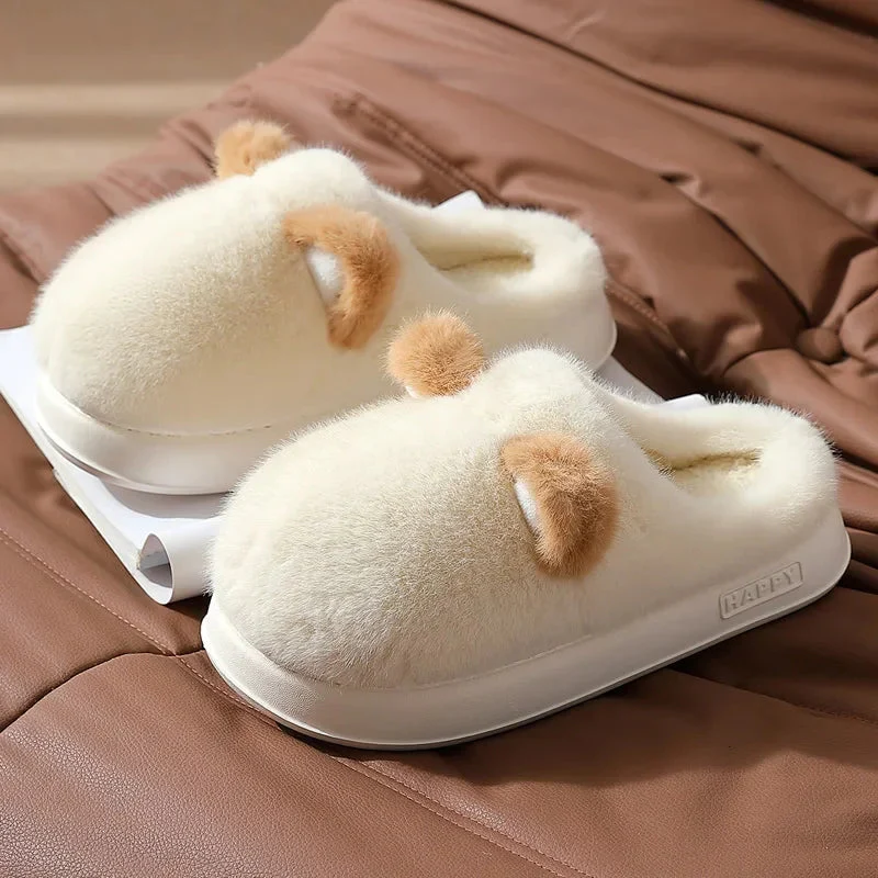 Chaussons femme moelleux doublure fourrure - Image 5