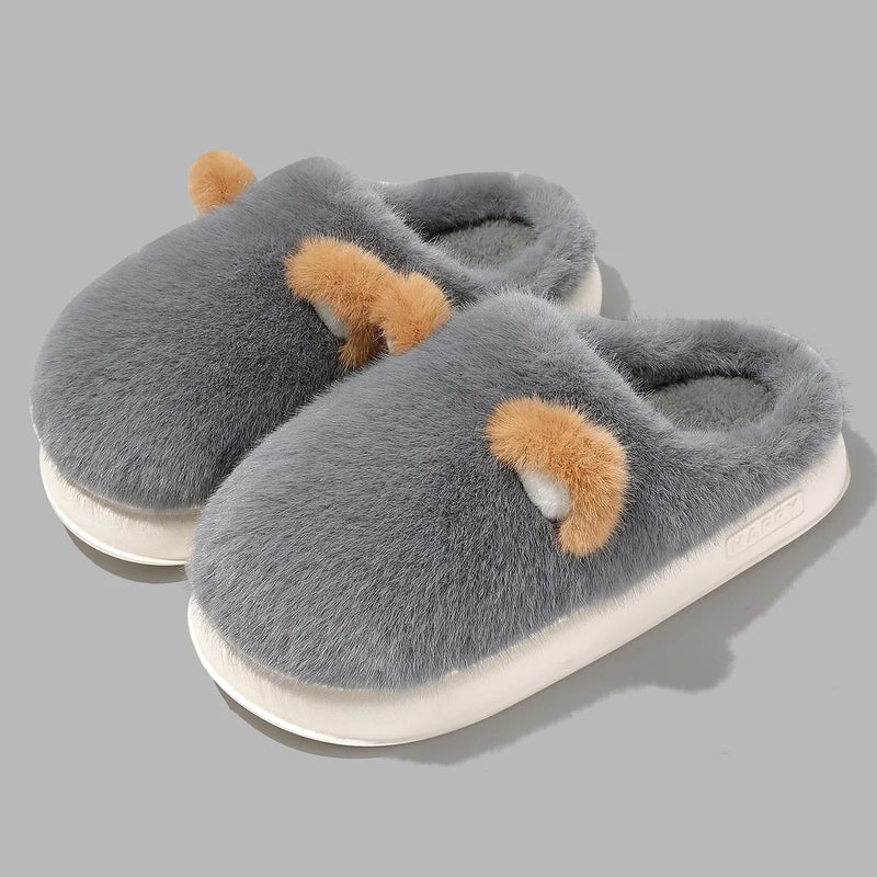 Chaussons femme moelleux doublure fourrure - Image 7