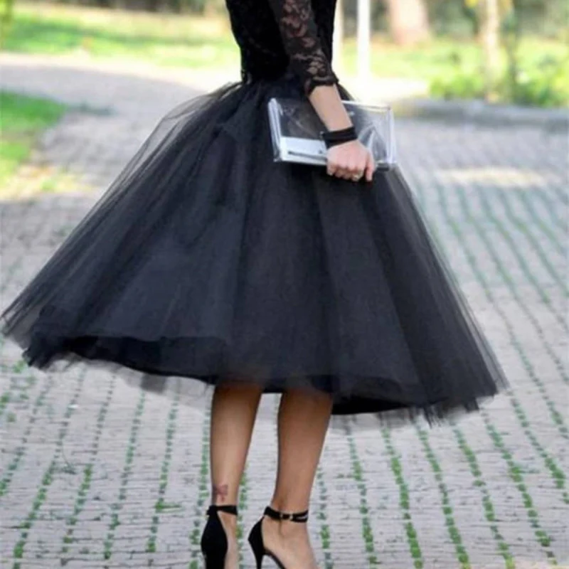 Jupe plissée mi-longue taille haute - Image 3