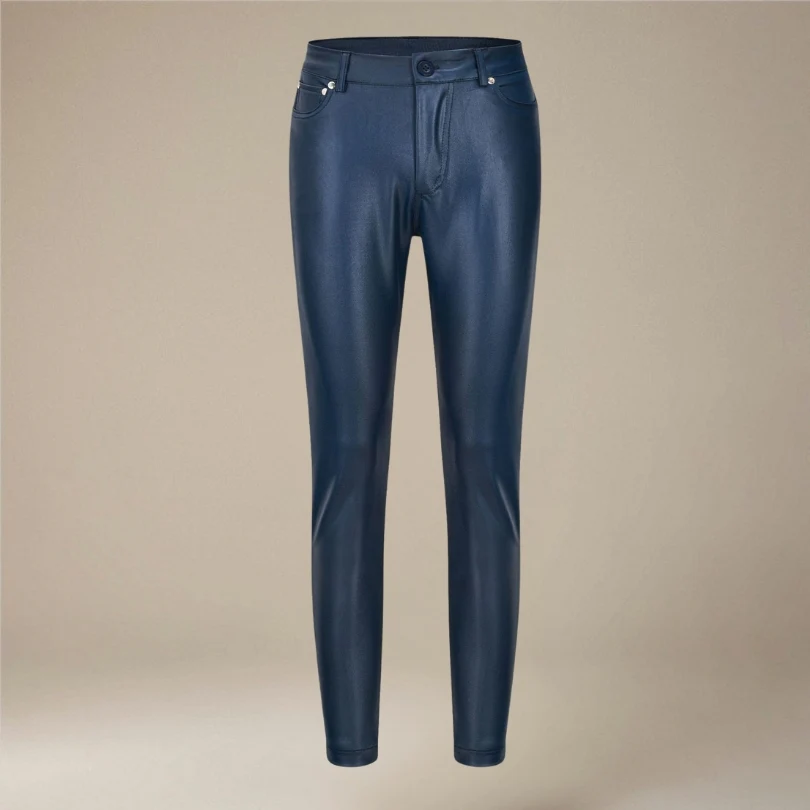 Pantalon Greta taille haute à boutons et poches - Image 4