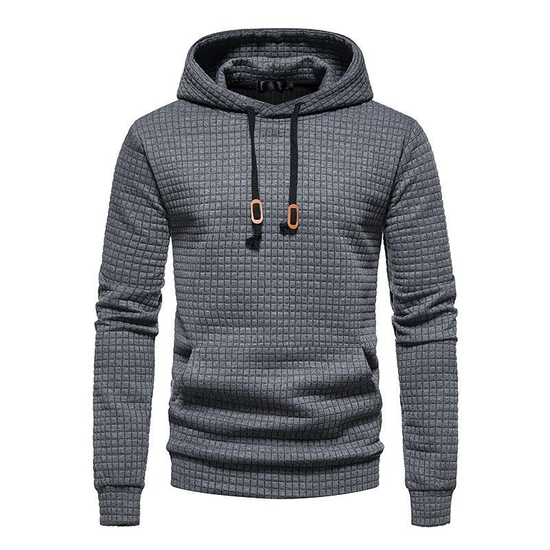 Sweat à capuche à carreaux élégant pour un confort décontracté - Image 3
