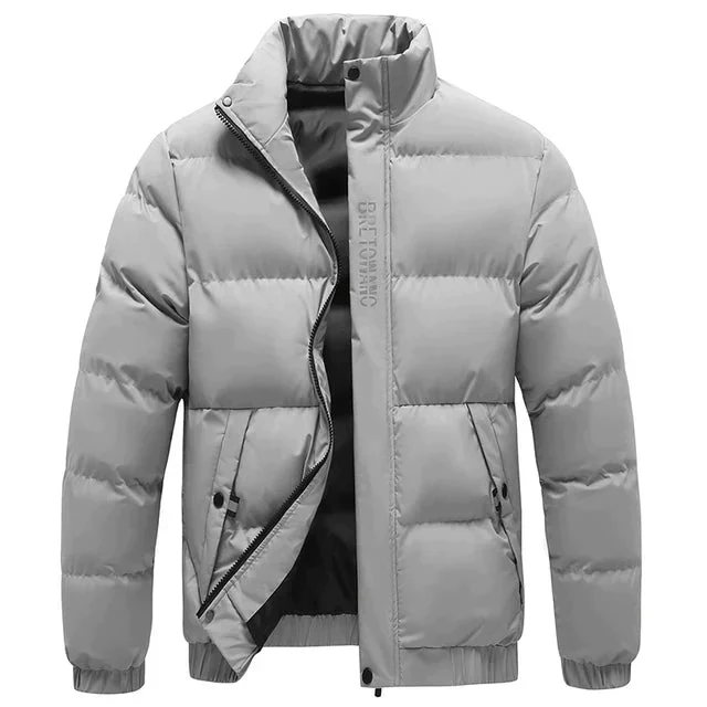 Veste homme matelassée zippée manches longues - Image 3