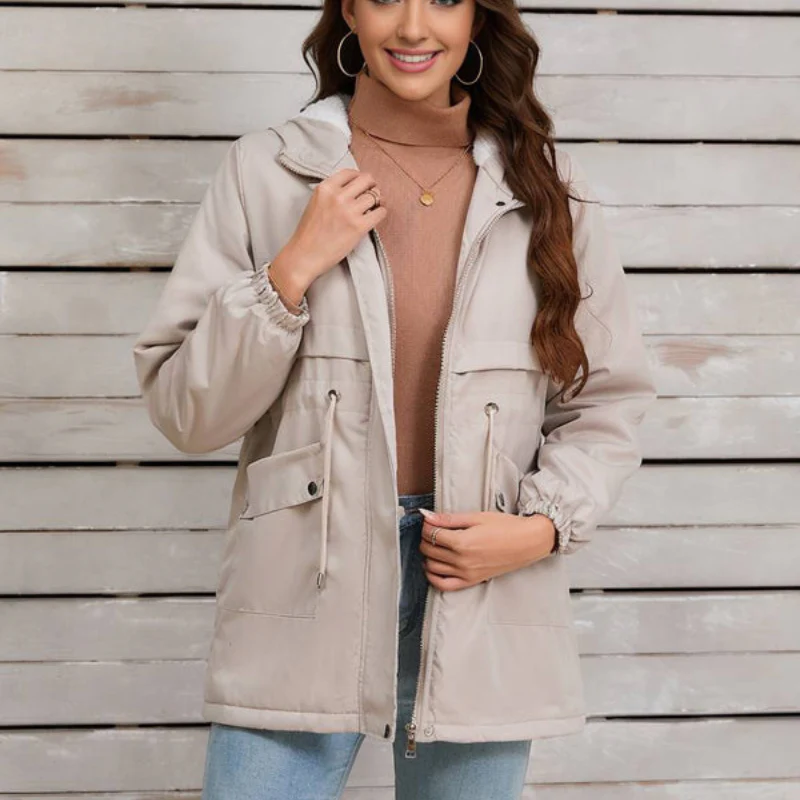 Parka femme à capuche manches longues - Image 10