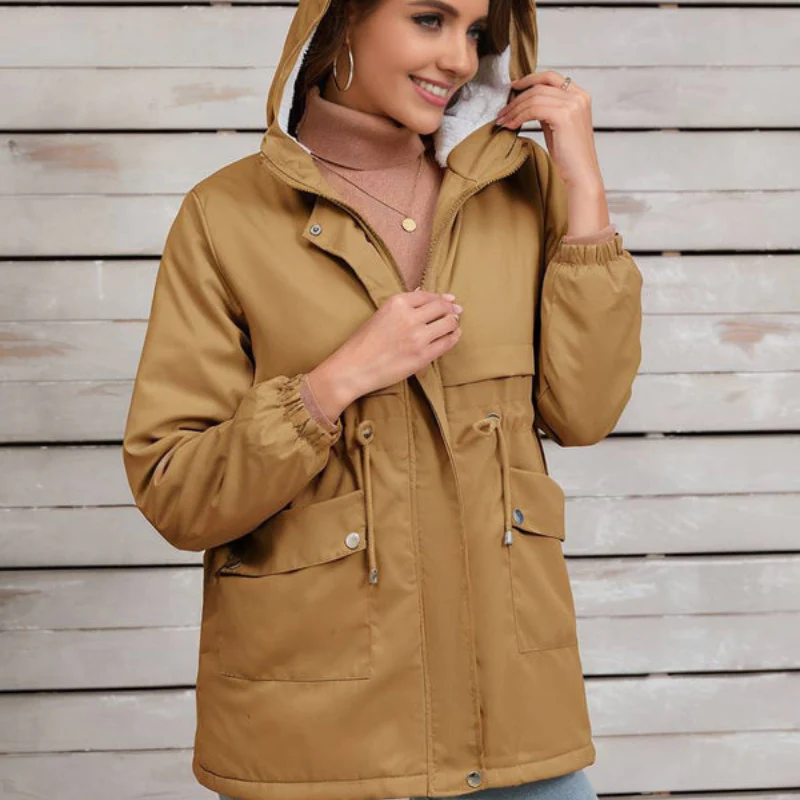 Parka femme à capuche manches longues - Image 13