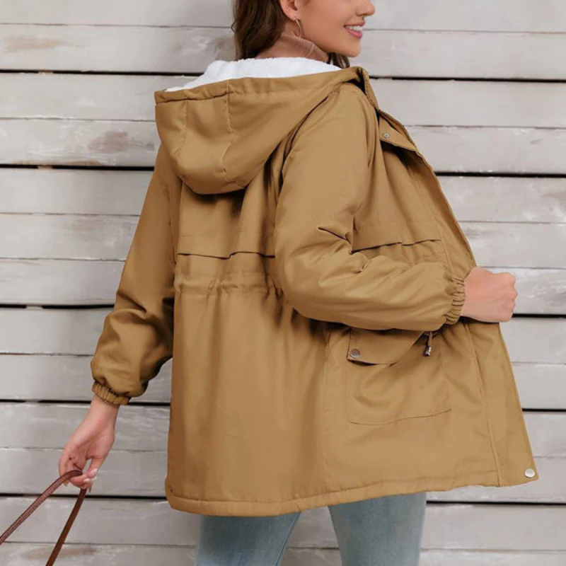 Parka femme à capuche manches longues - Image 14