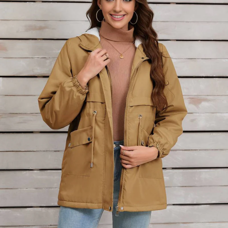 Parka femme à capuche manches longues - Image 15