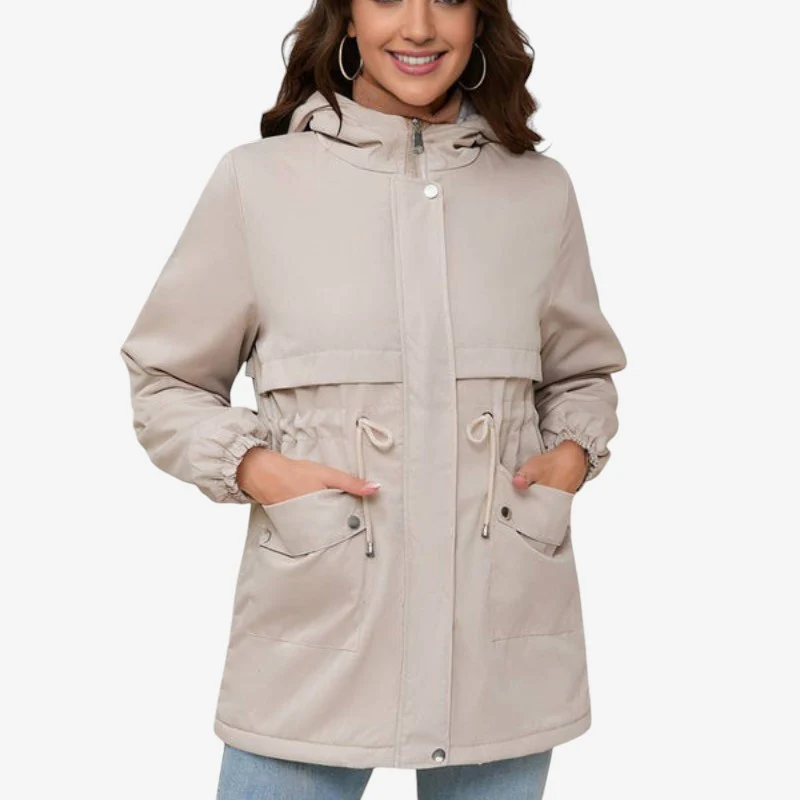 Parka femme à capuche manches longues - Image 2