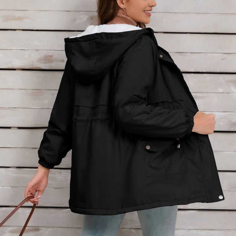 Parka femme à capuche manches longues - Image 6
