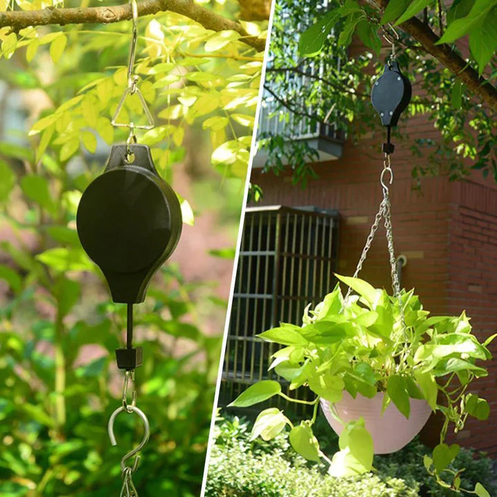 Crochet suspension plantes HangEase réglable avec poulie - Image 3