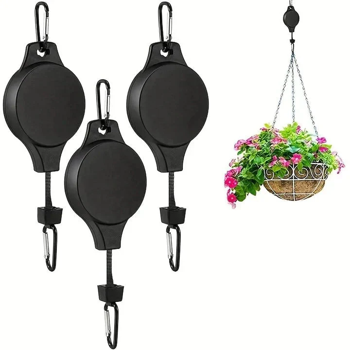 Crochet suspension plantes HangEase réglable avec poulie - Image 4