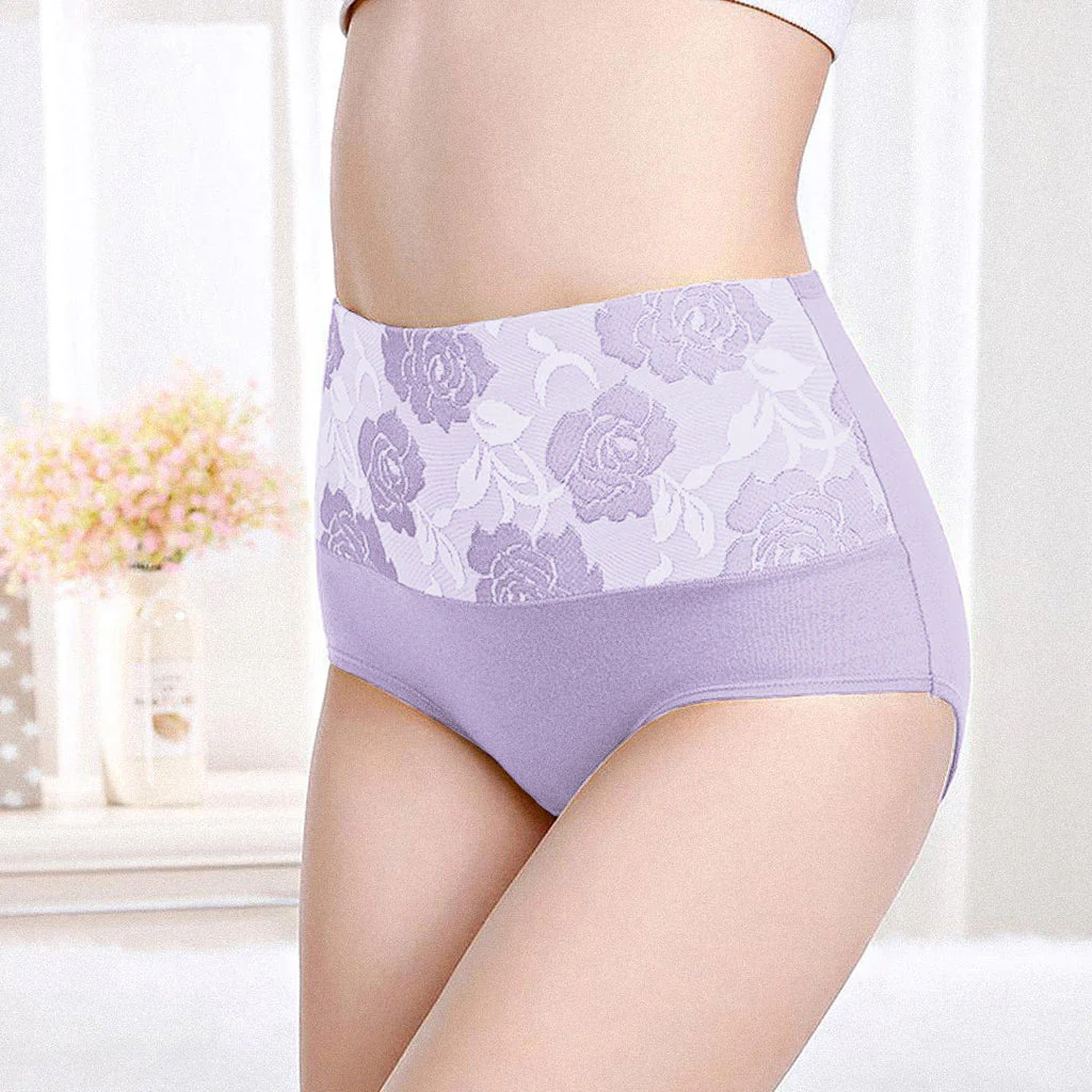 Hanna – Culotte gainante taille haute à motif floral - Image 4
