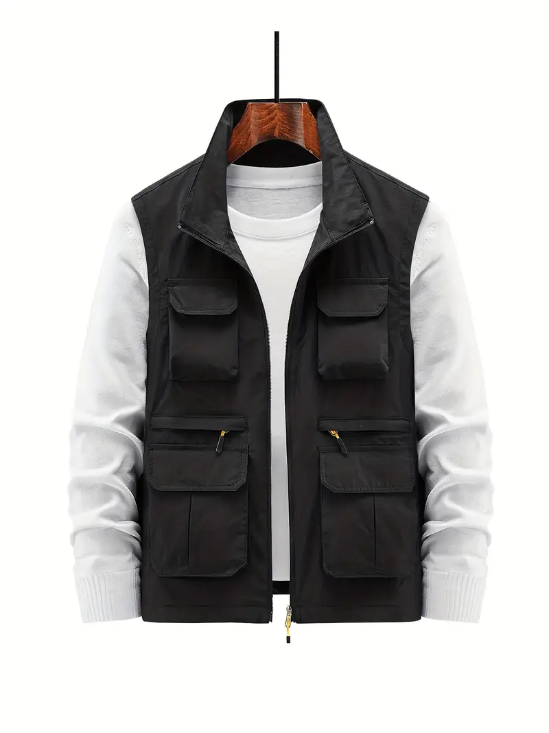 Cardigan zippé homme col rabattu