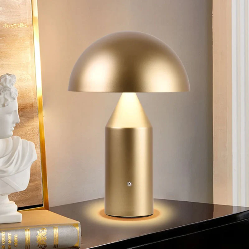 HavenGlow Lampe de table LED champignon scandinave - Image 6