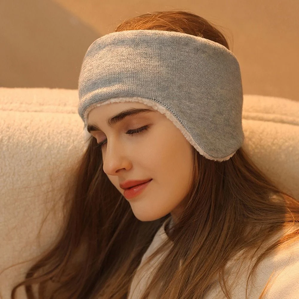 Cache-oreilles sport pour sommeil avec bandeau tricoté épaissi - Image 9