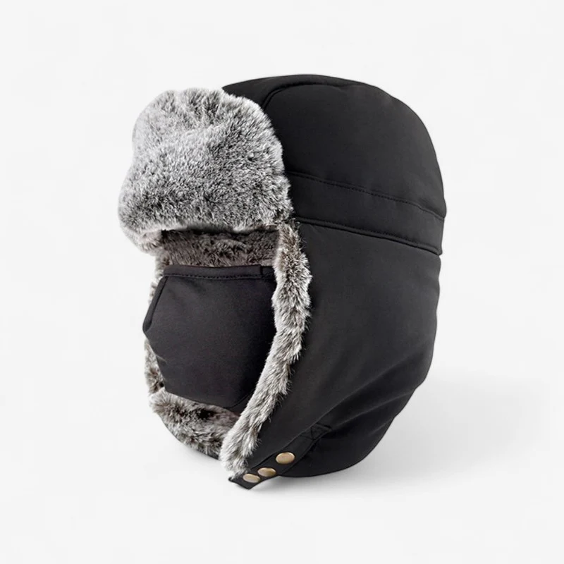 Chapeau polaire réglable avec longs rabats