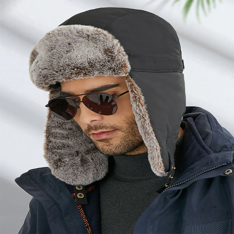 Chapeau polaire réglable avec longs rabats - Image 3