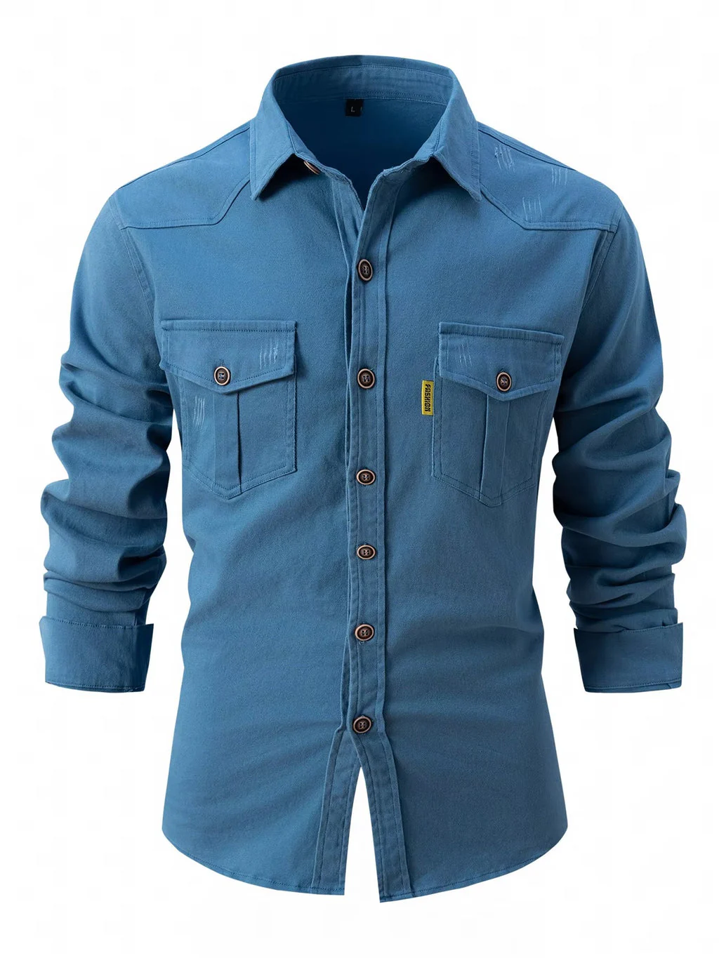 Henrik – Chemise à manches longues avec col rabattu et patte de boutonnage - Image 2