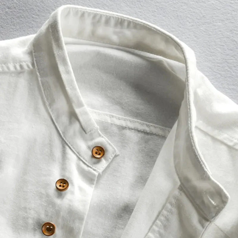 Hiro - Chemise coupe cintrée col montant - Image 5
