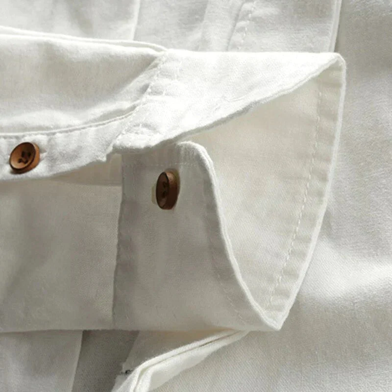Hiro - Chemise coupe cintrée col montant - Image 6
