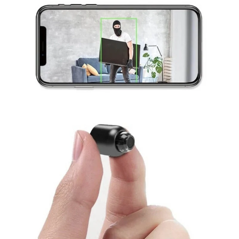 Mini Caméra de Sécurité Wi-Fi avec Alertes en Temps Réel et Vision Nocturne