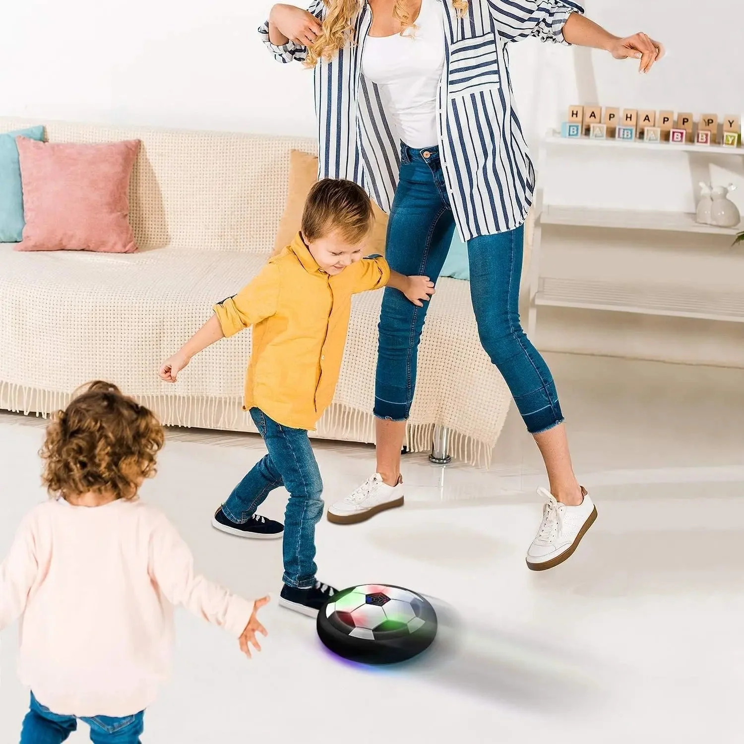 Ballon HoverBall LED flottant football intérieur - Image 4