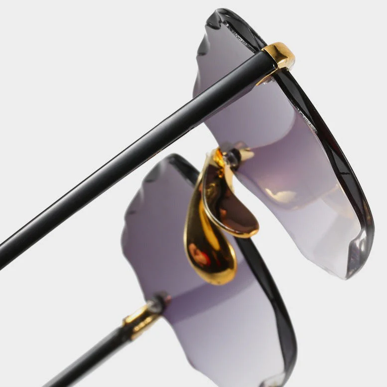 Idris – Lunettes de soleil coupe diamant à verres facettés - Image 3