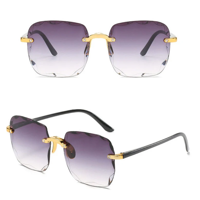 Idris – Lunettes de soleil coupe diamant à verres facettés - Image 6