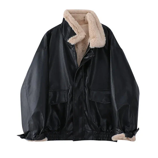 Manteau femme long doublé fourrure avec poches - Image 6