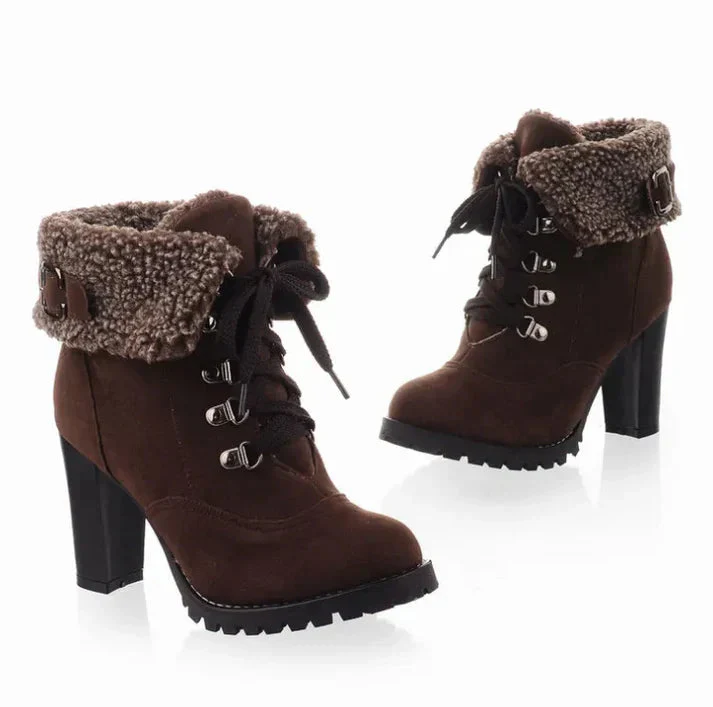 Bottes femme talons hauts semelle antidérapante - Image 3