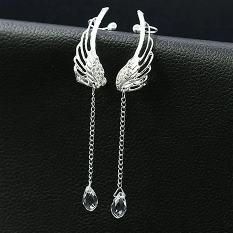 Isabella Boucles d’oreilles pendantes ailes d’ange - Image 2