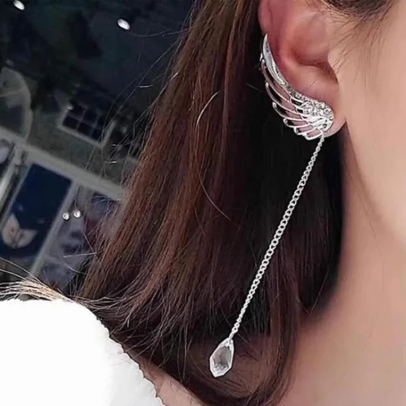 Isabella Boucles d’oreilles pendantes ailes d’ange - Image 4