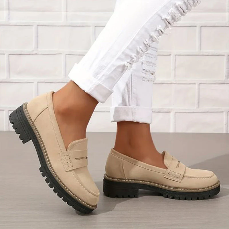 Mocassins femme épais à enfiler - Image 10