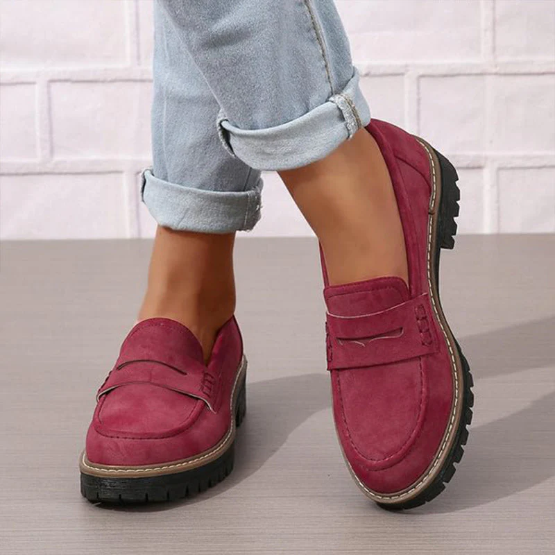 Mocassins femme épais à enfiler - Image 11