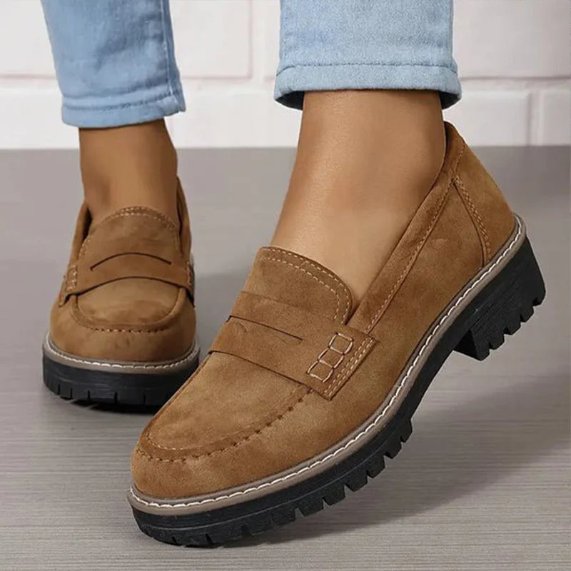 Mocassins femme épais à enfiler - Image 14