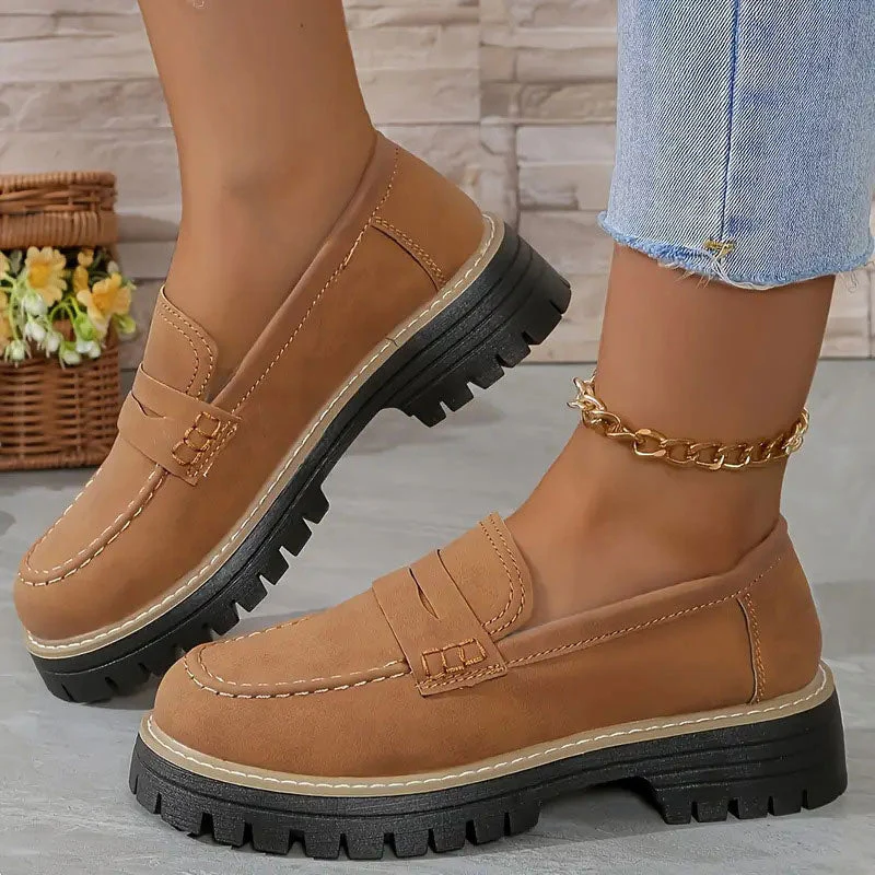 Mocassins femme épais à enfiler - Image 6