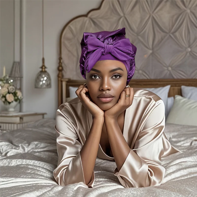 Bonnet de Nuit Luxueux en Satin - Image 3