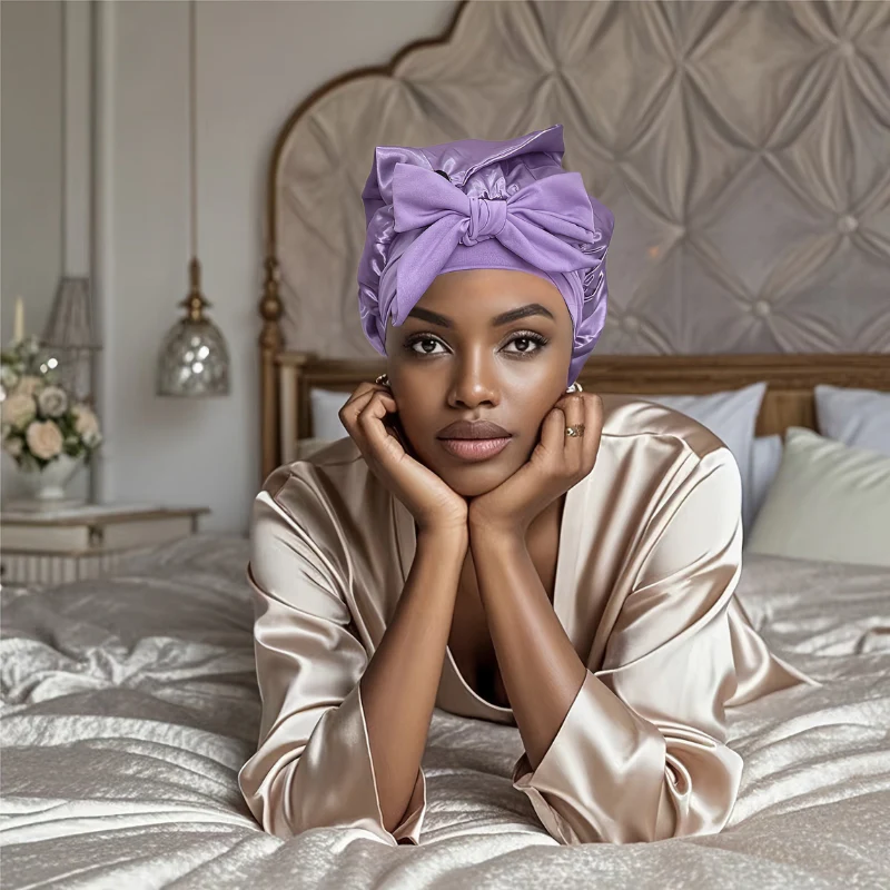 Bonnet de Nuit Luxueux en Satin - Image 4